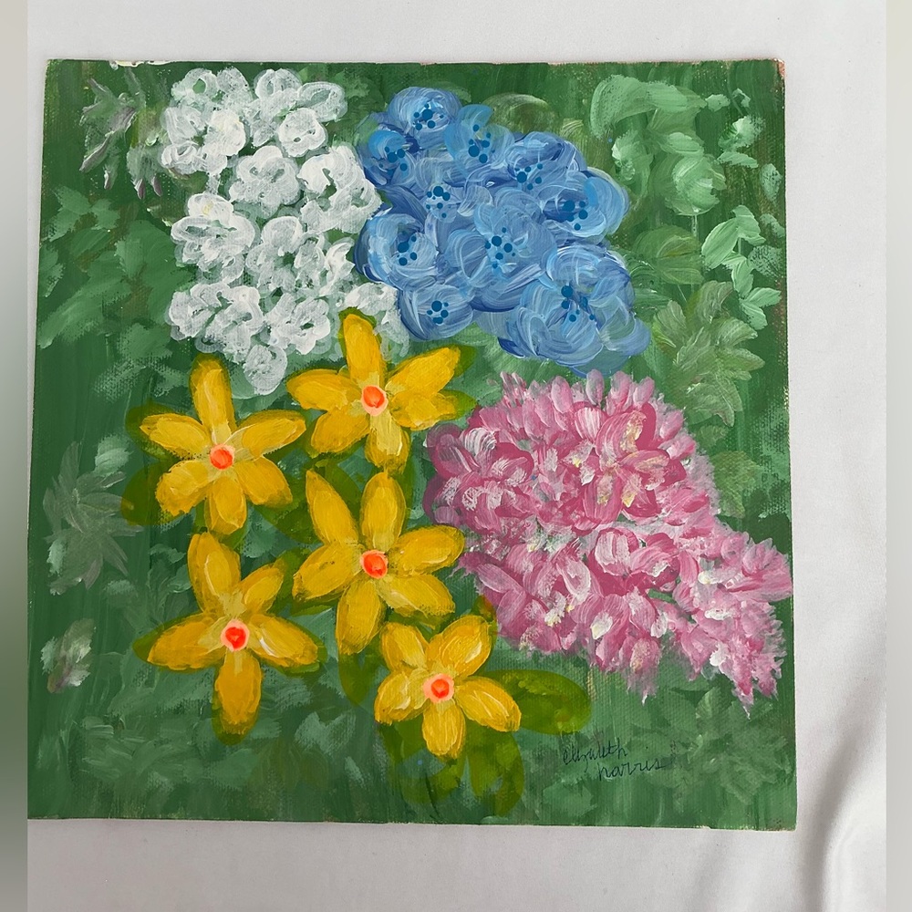 Original Acrylic Painting “Garden Daydream” by Elizabeth Harris